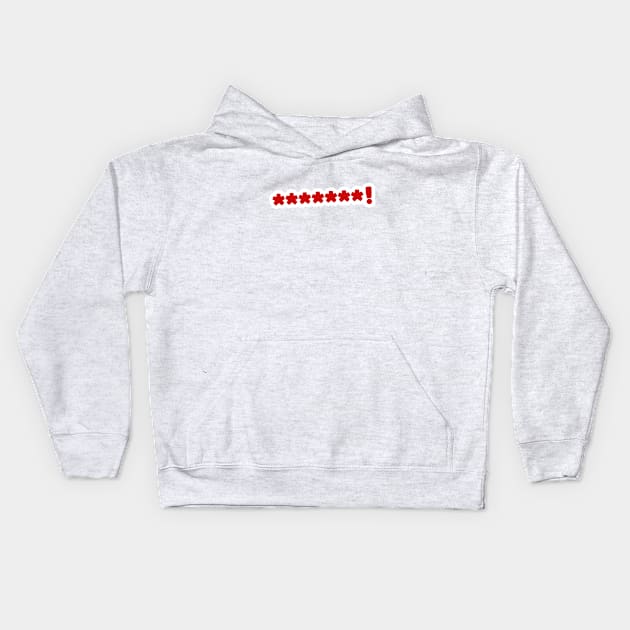 Censored F1 Bubble Text Kids Hoodie by petrolhead